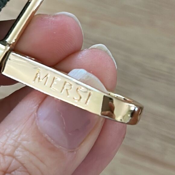 NEW Mersi green camo with silver orange wide purse strap  replacement strap - Picture 5 of 5